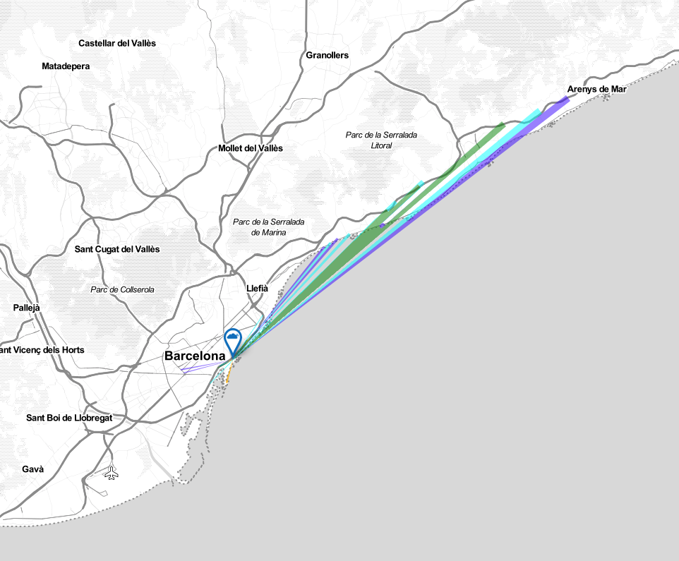 mapa conexions