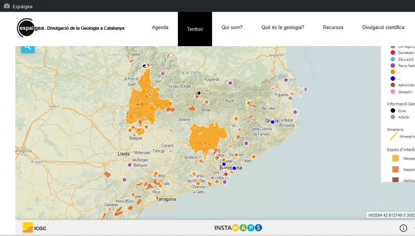 The website has a section where the agendas of the member organisations are centralised / Espaigea