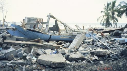 El tsunami generado por el terremoto de Nicaragua de 1992 puso fin a la vida de unas 170 personas y dejó 13.500 sin casa / Harry Yeh (NCEI).