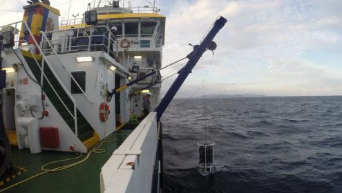 L'augment de la temperatura de les aigües superficials oscil·la entre els 2ºC/segle al mar d'Alborán, fins arribar gairebé als 3 °C/segle en alguns punts de la costa catalana / IEO-CSIC.