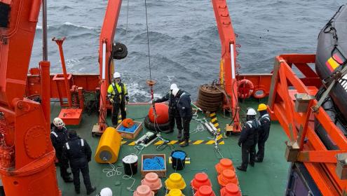 La expedición ha permitido estudiar la salida del Agua Antártica de Fondo desde el mar de Weddell al mar de Scotia, una región clave para comprender la circulación termoalina del hemisferio sur / ICM-CSIC.