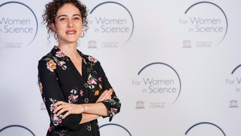 Cristina Romera-Castillo, durante la entrega de premios L'Oréal-UNESCO "For Women in Science" / L'OREAL-UNESCO