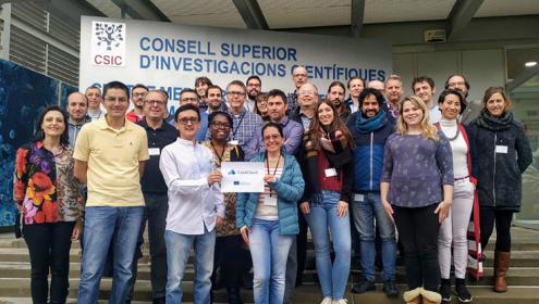 Equipo del proyecto Cos4Cloud, durante la primera reunión en el ICM-CSIC