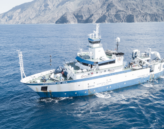 La campanya es realitzarà a bord del vaixell oceanogràfic Vizconde de Eza / Ministerio de Agricultura, Pesca y Alimentación.