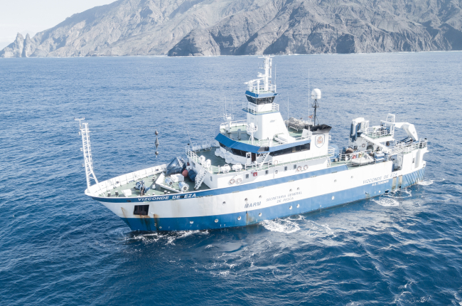 La campanya es realitzarà a bord del vaixell oceanogràfic Vizconde de Eza / Ministerio de Agricultura, Pesca y Alimentación.