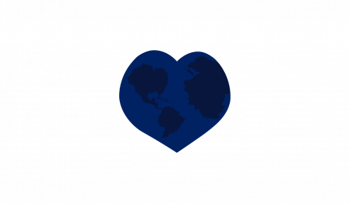 planet in heart shape