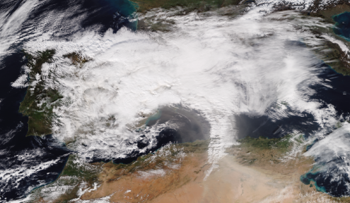 Storm Gloria over western Mediterranean Sea / NASA Worldview Storm Gloria over western Mediterranean Sea / NASA Worldview